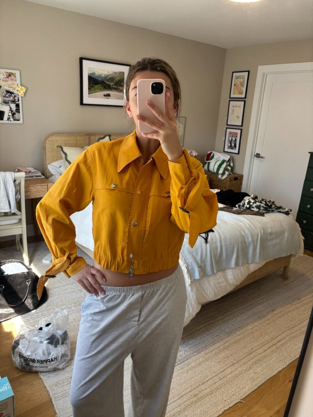Phillip Lim 3.1 Trench Bomber Marigold Yellow Jacket